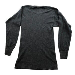 Northwest Territory Mens Shirt Size XL Thermal Long Sleeve Gray Knit Crew Neck